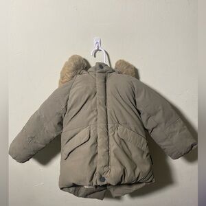 Item 101 Zara Freudenberg Water Repellent Fur Lined Puffer Coat 12-18M